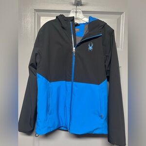 SPYDER GRAND 3 in 1 OUTER SHELL ONLY!!! Mens size Small. EUC Blue/blue